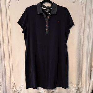 Timmy Hilfiger Medium Navy Shirt Sleeved Dress #0373E